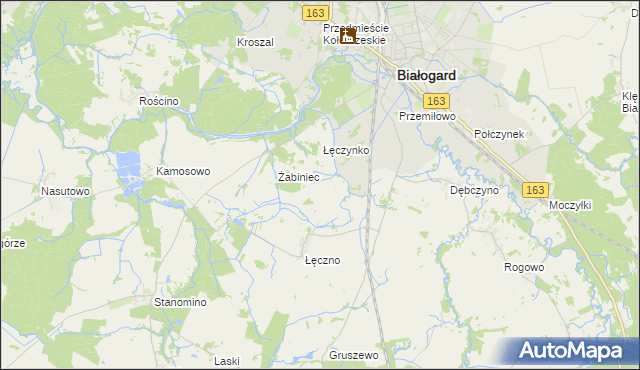 mapa Łęczenko, Łęczenko na mapie Targeo