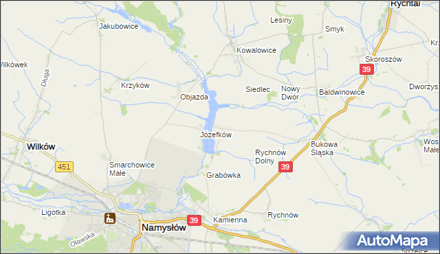 mapa Michalice, Michalice na mapie Targeo