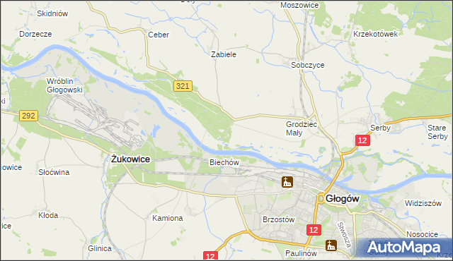 mapa Rapocin, Rapocin na mapie Targeo