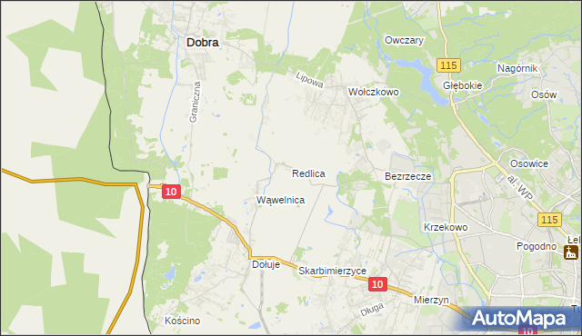 mapa Redlica, Redlica na mapie Targeo