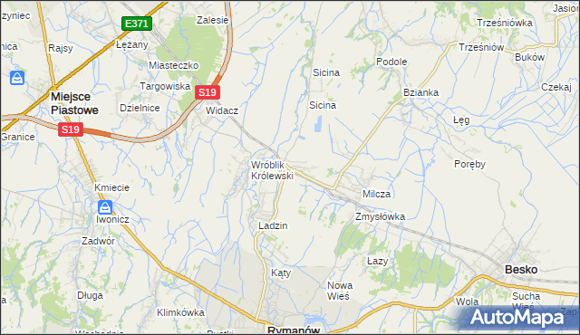 mapa Wróblik Szlachecki, Wróblik Szlachecki na mapie Targeo