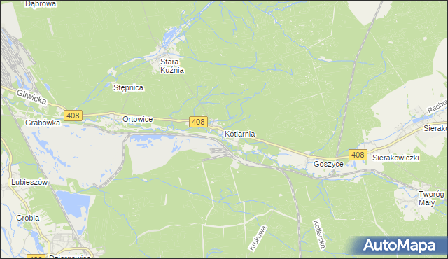 mapa Kotlarnia, Kotlarnia na mapie Targeo