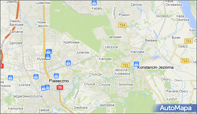 mapa Kierszek, Kierszek na mapie Targeo
