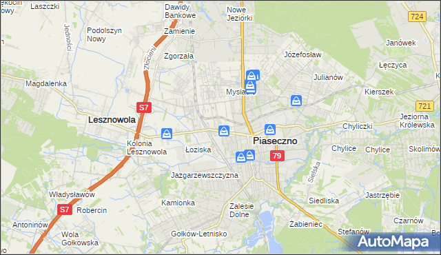 mapa Stara Iwiczna, Stara Iwiczna na mapie Targeo