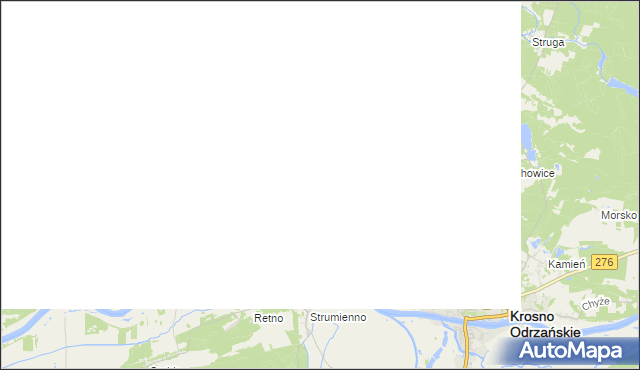 mapa Osiecznica gmina Krosno Odrzańskie, Osiecznica gmina Krosno Odrzańskie na mapie Targeo