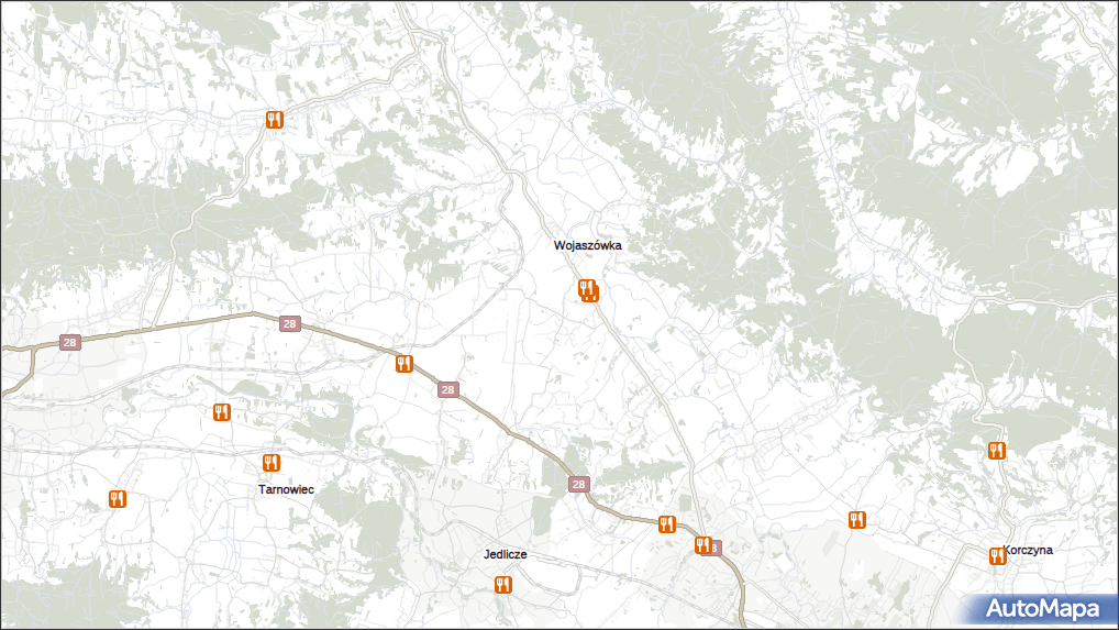 Gastronomia w Bajdy gmina Wojaszówka na mapie Targeo