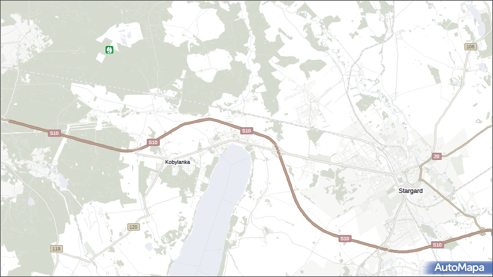 zieleniewo stargard mapa Las, Rezerwat w Zieleniewo gmina Kobylanka :: Turystyka na mapie 