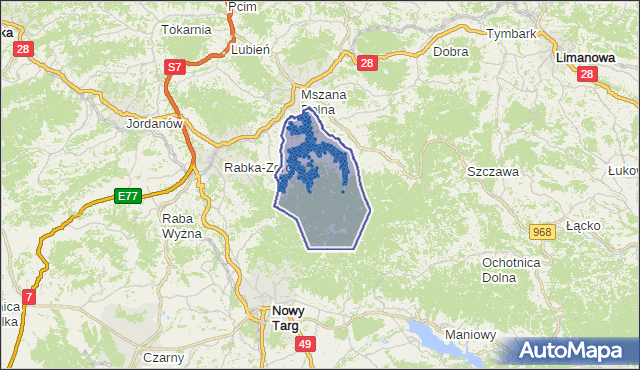Kod pocztowy 34-735