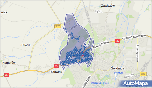 Kod pocztowy 58-105