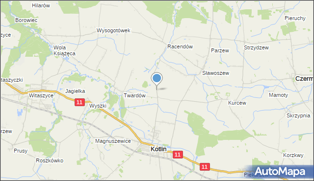 mapa Bączew, Bączew na mapie Targeo