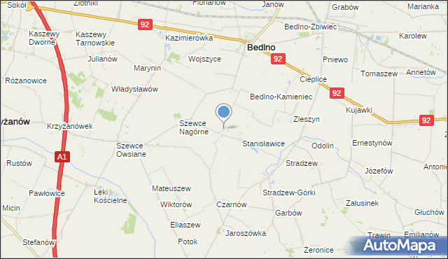 mapa Baranowizna, Baranowizna na mapie Targeo