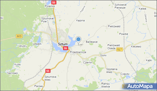 mapa Barlewiczki, Barlewiczki na mapie Targeo