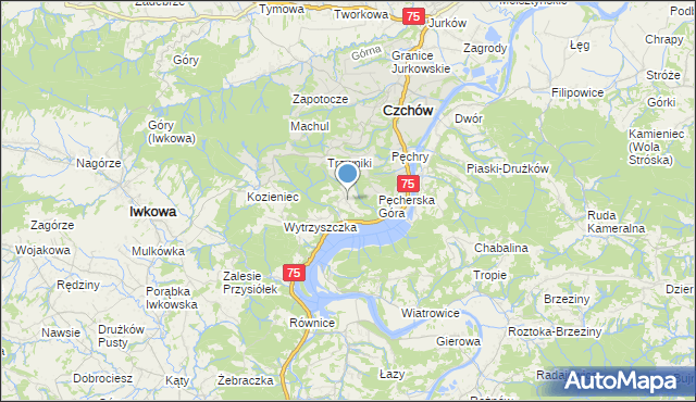 mapa Będzieszyna, Będzieszyna na mapie Targeo