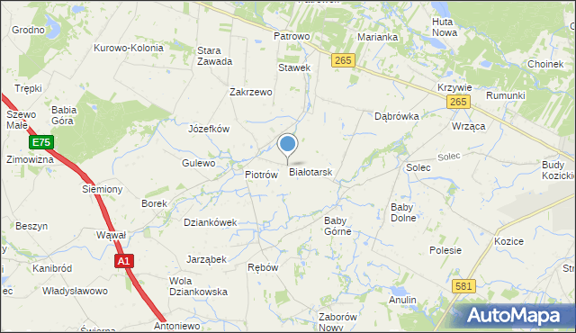 mapa Białotarsk, Białotarsk na mapie Targeo