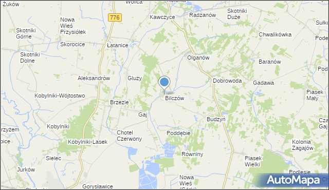 mapa Bilczów, Bilczów na mapie Targeo