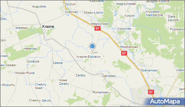 mapa Bogdalec, Bogdalec na mapie Targeo