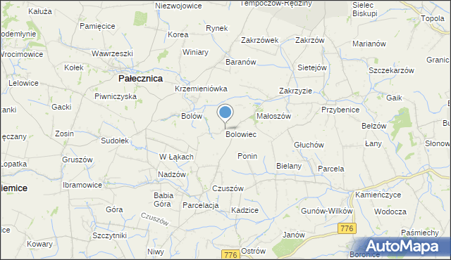 mapa Bolowiec, Bolowiec na mapie Targeo