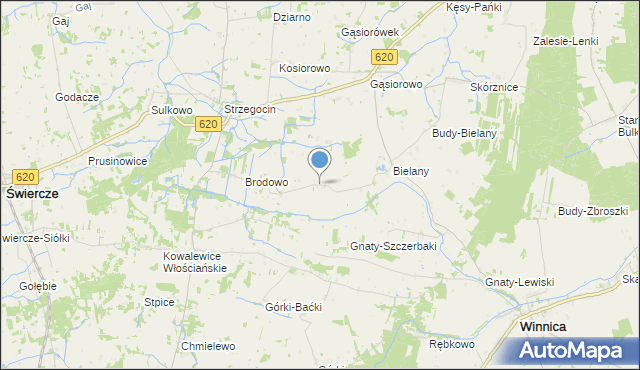 mapa Brodowo-Bąboły, Brodowo-Bąboły na mapie Targeo