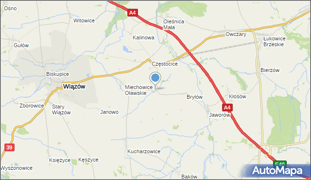mapa Bryłówek, Bryłówek na mapie Targeo