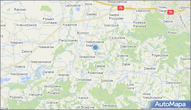 mapa Buczyna, Buczyna gmina Bochnia na mapie Targeo