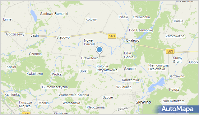 mapa Budziska, Budziska gmina Skrwilno na mapie Targeo