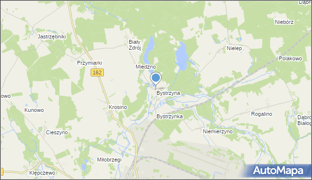 mapa Bystrzyna, Bystrzyna na mapie Targeo