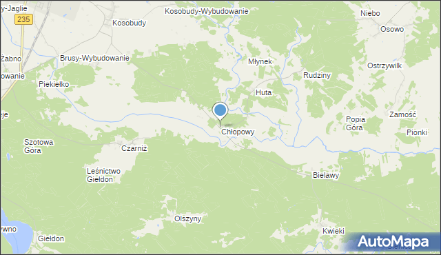 mapa Chłopowy, Chłopowy na mapie Targeo