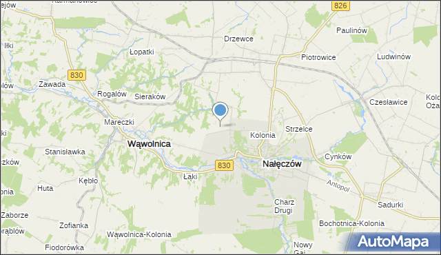 mapa Chruszczów-Kolonia, Chruszczów-Kolonia na mapie Targeo