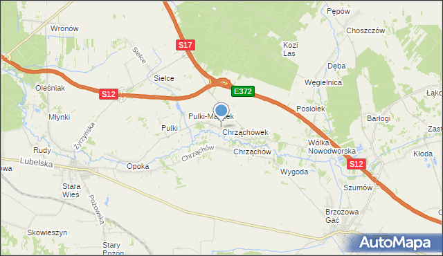 mapa Chrząchówek, Chrząchówek na mapie Targeo