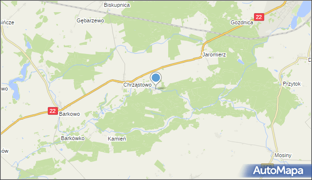 mapa Chrząstówko, Chrząstówko na mapie Targeo