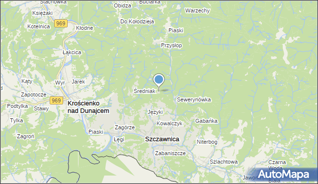 mapa Cieluszki, Cieluszki na mapie Targeo