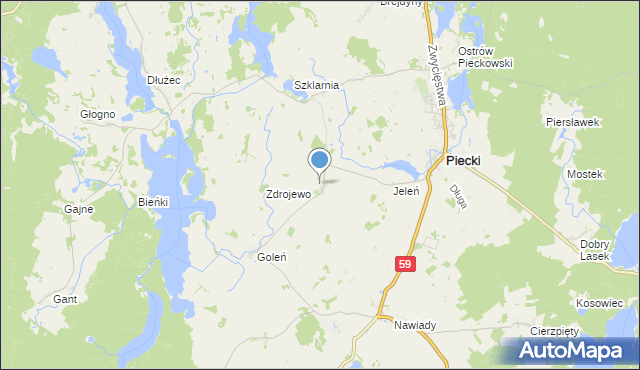 mapa Czaszkowo, Czaszkowo na mapie Targeo