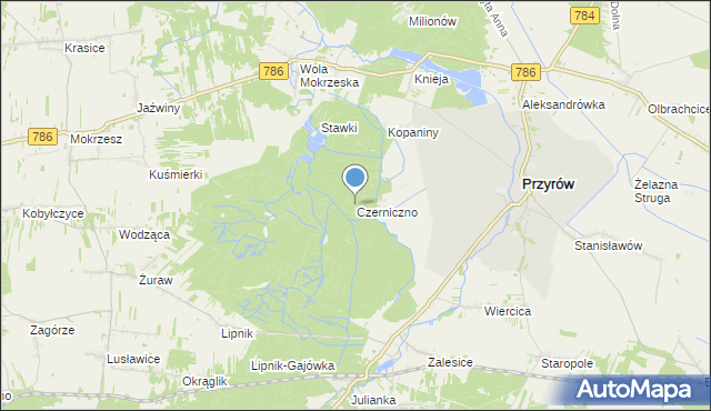 mapa Czerniczno, Czerniczno na mapie Targeo