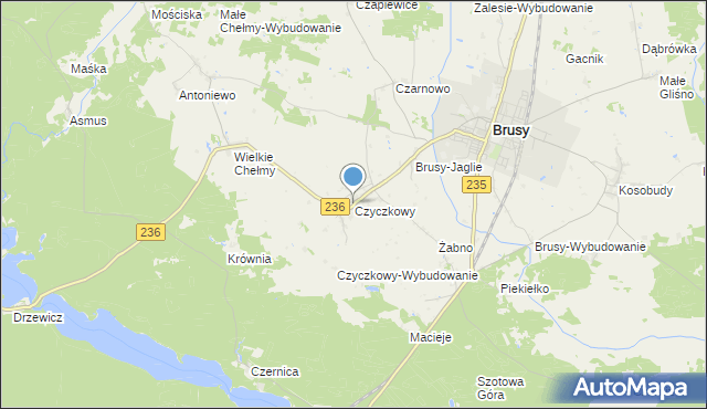 mapa Czyczkowy, Czyczkowy na mapie Targeo