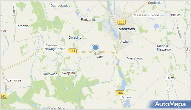 mapa Darż, Darż na mapie Targeo