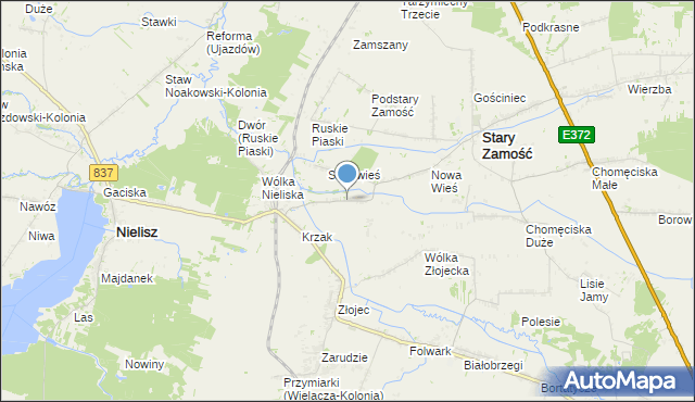 mapa Deszkowice-Kolonia, Deszkowice-Kolonia na mapie Targeo