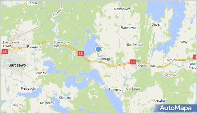 mapa Dobrąg, Dobrąg na mapie Targeo