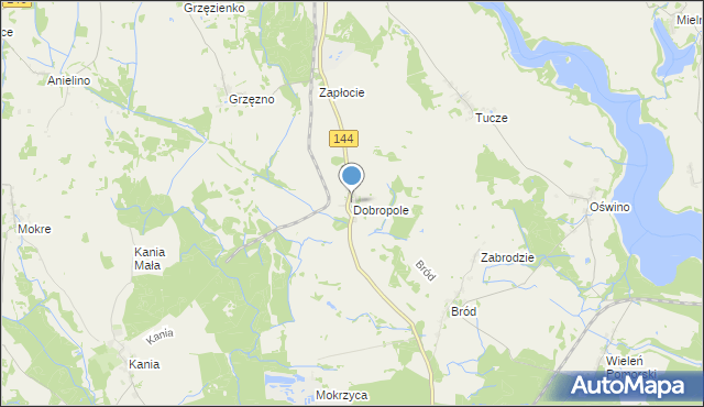 mapa Dobropole, Dobropole gmina Dobra na mapie Targeo