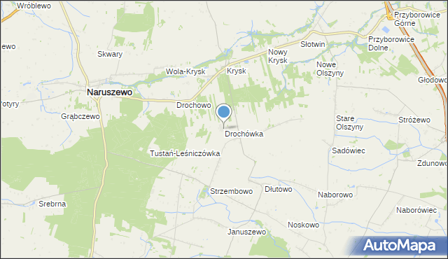 mapa Drochówka, Drochówka na mapie Targeo