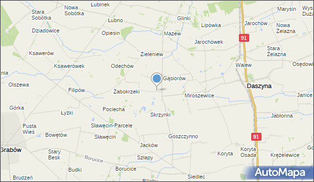 mapa Drzykozy, Drzykozy na mapie Targeo