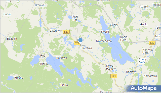 mapa Florczaki, Florczaki na mapie Targeo