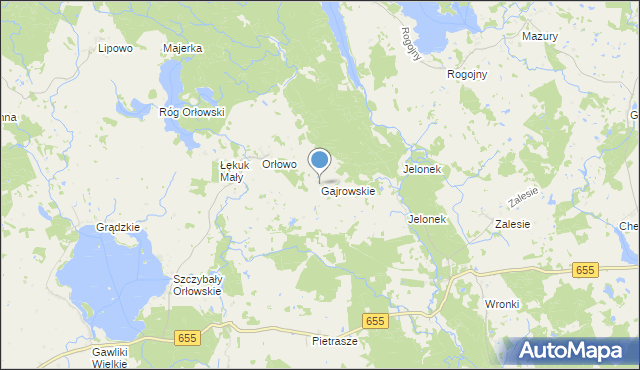 mapa Gajrowskie, Gajrowskie na mapie Targeo