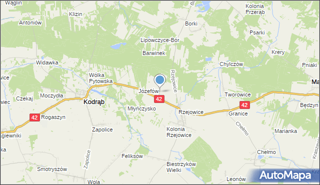 mapa Gembartówka, Gembartówka na mapie Targeo