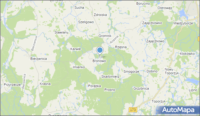 mapa Grabno, Grabno gmina Połczyn-Zdrój na mapie Targeo