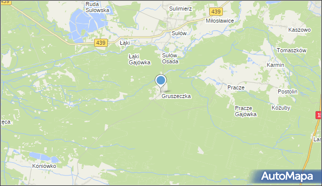 mapa Gruszeczka, Gruszeczka na mapie Targeo