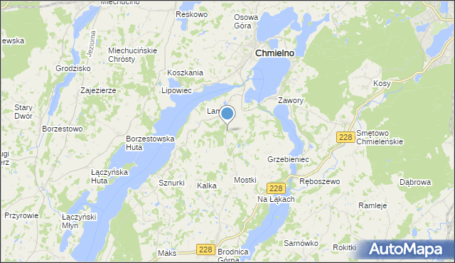mapa Grzebieniec, Grzebieniec na mapie Targeo