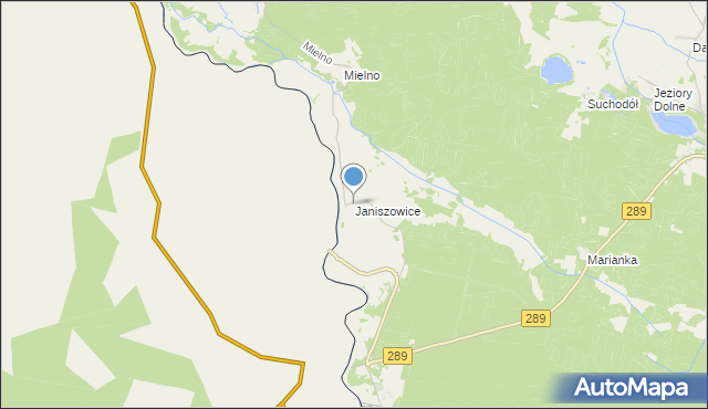 mapa Janiszowice, Janiszowice gmina Brody na mapie Targeo