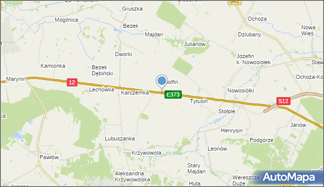 mapa Jankowice, Jankowice gmina Siedliszcze na mapie Targeo