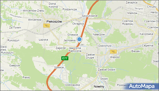 mapa Janów, Janów gmina Piekoszów na mapie Targeo