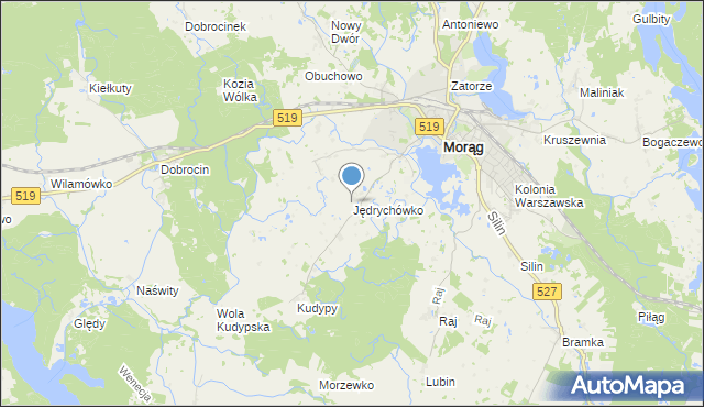 mapa Jędrychówko, Jędrychówko na mapie Targeo